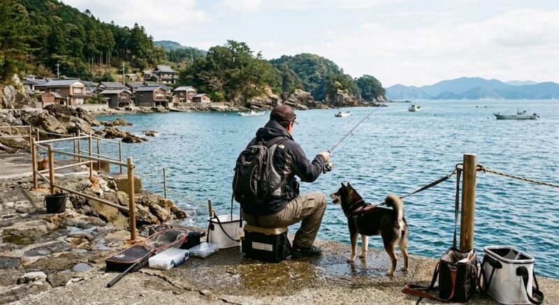 海と犬